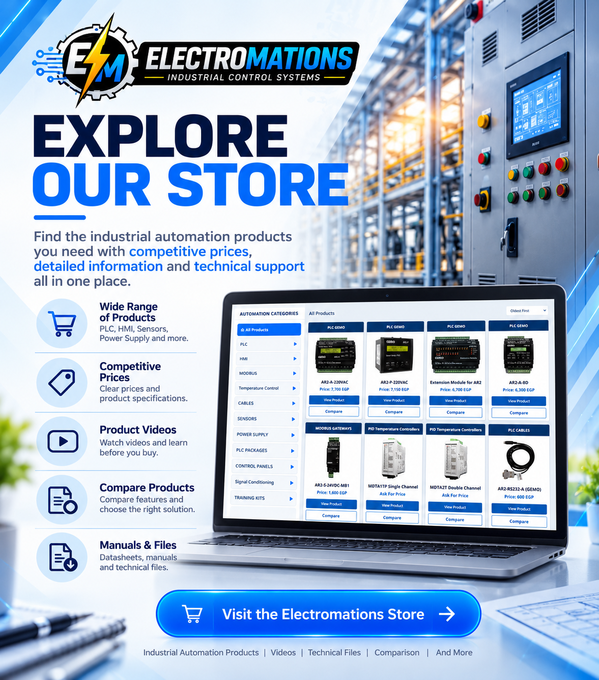 ELECTROMATIONS online store