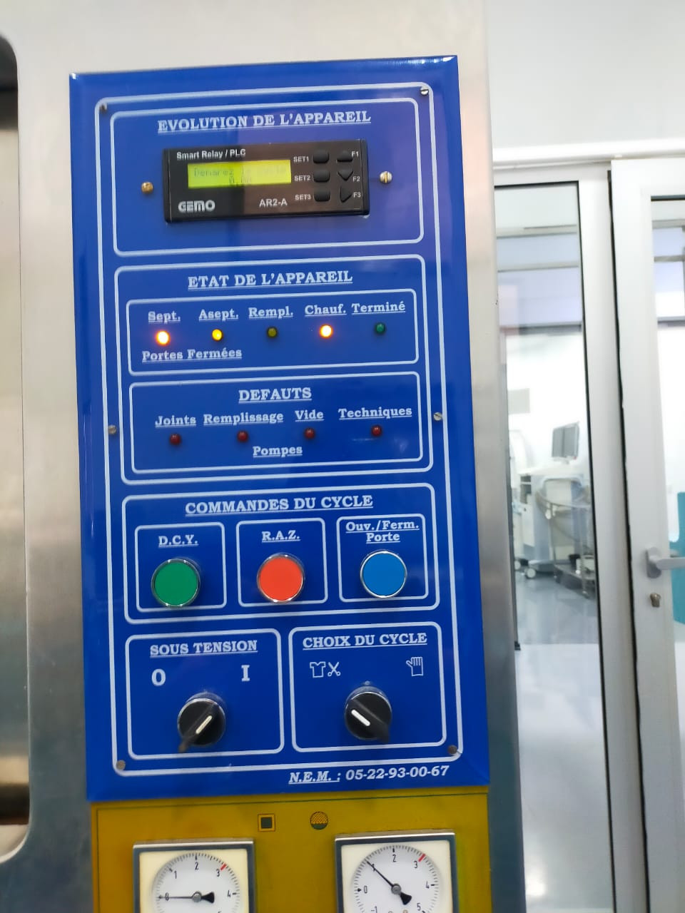 تعديل وبرمجه أوتوكلاف عن طريق PLC GEMO