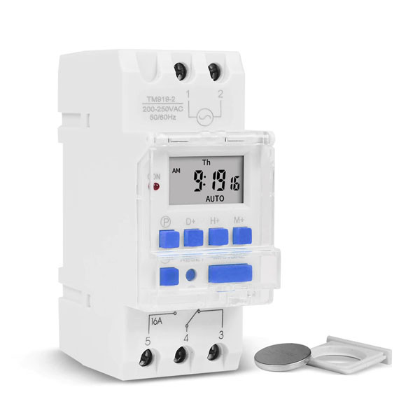 Timer Switch – 16 timer ON/OFF – 16A/220Vac -Dain Rail Mount