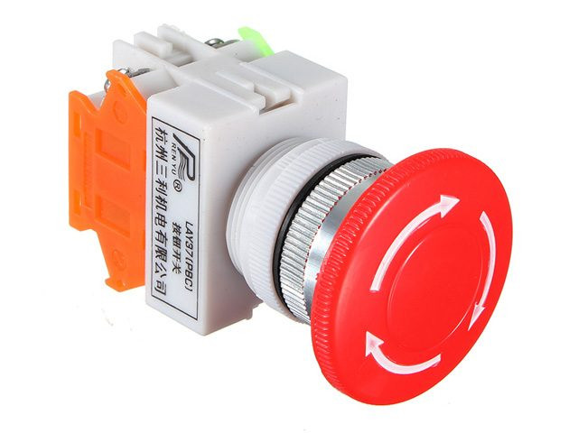 Emergency Push Button 4pin – 22mm Size