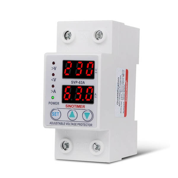 63A 230V Adjustable Over Under Voltage Protector (SVP-63A)