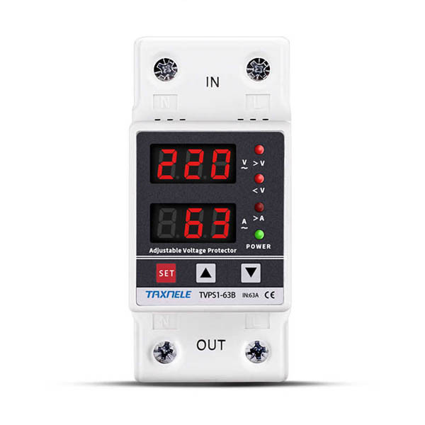 63A 230V Adjustable Over Under Voltage Protector (TVPS1-63B)