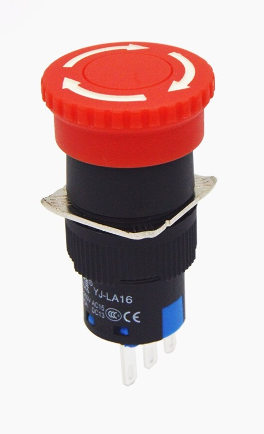 Emergency Push Button 3pin – 16mm Size
